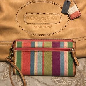 Coach Leather hand bag with matching wallet